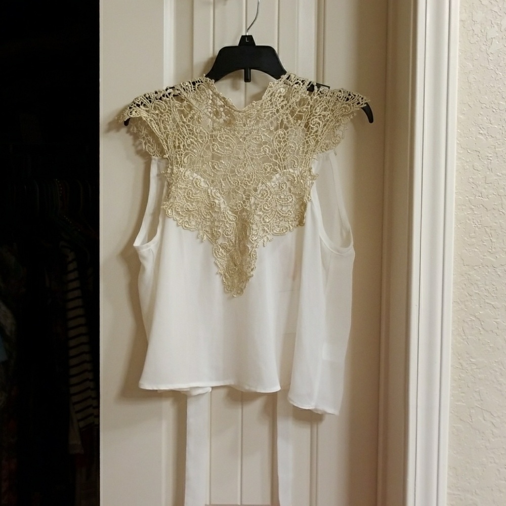 Sexy sheer and lace top
